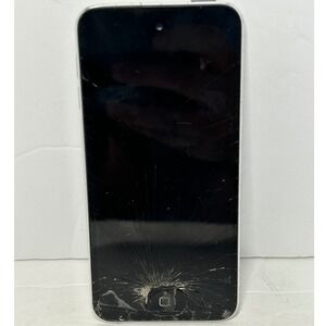 Apple iPod Touch 5th Generation 16GB Silver‎ (A1509) Parts Only Cracked Turns On
